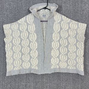 Aerie Sweater Womens XS / S Gray Wool Blend Open Front Oversized Hooded Cardigan